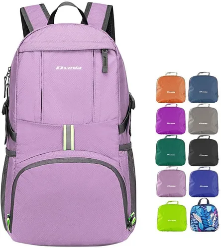 Vista 9 de Mochila plegable ligera de 35L impermeable duradera para senderismo mochila de viaje