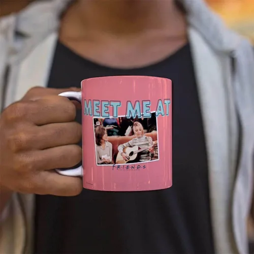 Vista 77 de Trend Setters Friends the Television Show – 25 años – Mercancía oficial – Taza de café o té de cerámica blanca de 11 onzas – perfecta para regalar
