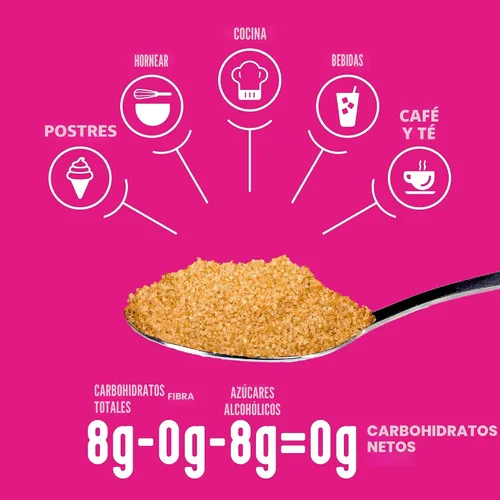 Vista 4 de Lakanto Edulcorante de Fruta del Monje Marrón con Eritritol, Edulcorante Sustituto del Azúcar Moreno para Hornear, Café, Avena y Más, Keto
