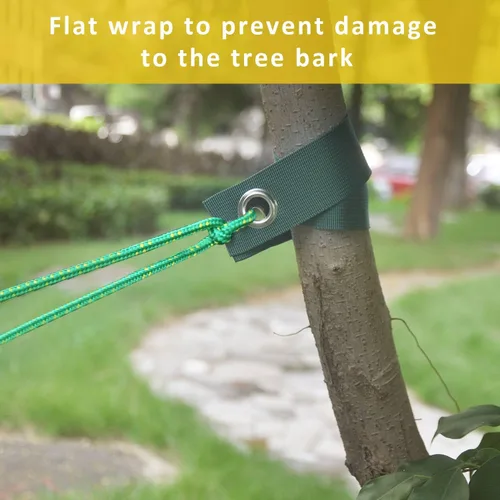 Vista 3 de Kit de estaca para árboles, estacas en espiral resistentes y soportes para enderezar árboles inclinados o jóvenes, protege de las inclemencias