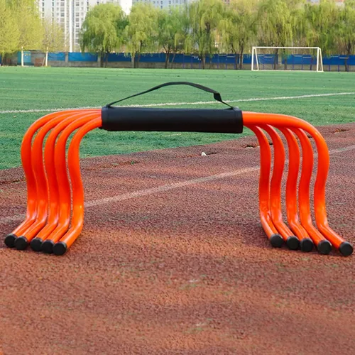 Vista 23 de YXXSDP Entrenamiento de velocidad de agilidad obstáculos para atletas, equipo de práctica deportiva portátil multicolor para entrenamiento
