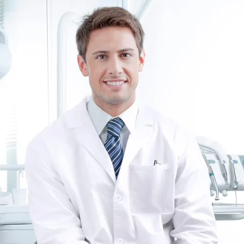Vista 5 de NY Threads - Abrigo de laboratorio profesional blanco para hombre, abrigo médico de manga larga