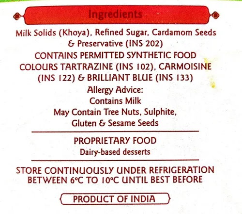 Vista 3 de Haldiram's Nagpur Leche Rajasthani Peda (500G X 2) Paquete de 2, 35.27 oz