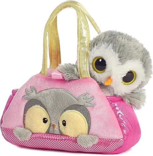 Vista 2 de Aurora® Fashion Fancy Pals™ Peek-A-Boo™ - Peluche con bolso elegante para divertirse con disfraz, perfecto para niños de 3 años, disfraces