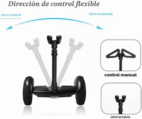 Vista 5 de Ninebot - Repuesto para manillar Ninebot miniPRO miniLITE S Self Balance Hoverboard con mango ajustable, liberación de presión de rodilla