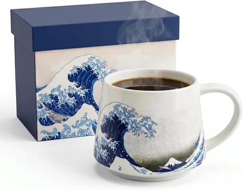 Vista 32 de DUSVALLY Taza de viaje de cerámica de 17 onzas con tapa y asa, taza de café 17oz
