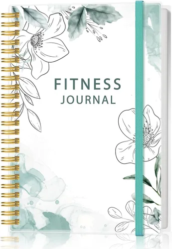 Vista 10 de Diario de fitness simplificado para mujeres y hombres, diario/planificador de entrenamiento A5, libro de registro de ejercicio diario para pérdida