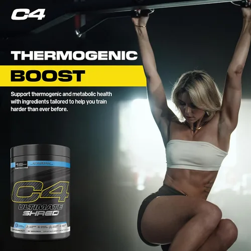 Vista 6 de Cellucor C4 Ultimate Shred - Polvo para antes del entrenamiento, quemador de grasa para hombres y mujeres, suplemento de metabolismo con extracto