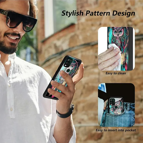 Vista 200 de Funda para Motorola Moto G Stylus 5G 2021 de vidrio templado, funda negra con diseño de mujer negra africana para mujeres y hombres, antiarañazos, a