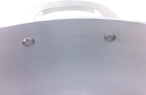 Vista 4 de Uniware Caldero de aluminio de calibre pesado con tapa de aluminio, plata, pequeño