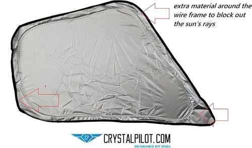 Vista 7 de Parasoles de cabina Crystal Pilot para 737 (737R)