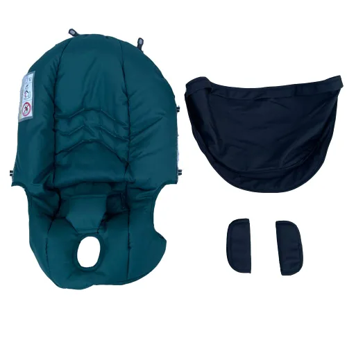 Vista 11 de Kit de cambio y lavado, cubierta protectora para sombrilla del dosel, compatible con los cochecitos con asiento de automóvil Doona (Beige y Negro)