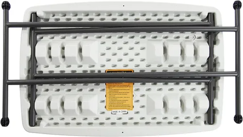 Vista 6 de Global Industrial Mesa plegable de plástico de altura ajustable, 30 "x 20", blanco