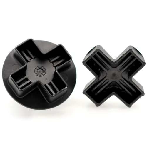 Vista 5 de Deal4GO 2-Pack Metal D-Pads set wStandard Dpad and Faceted D Pad Replacement (Cross + Concave) for Xbox Elite 2 Controller Directional Arrow Button