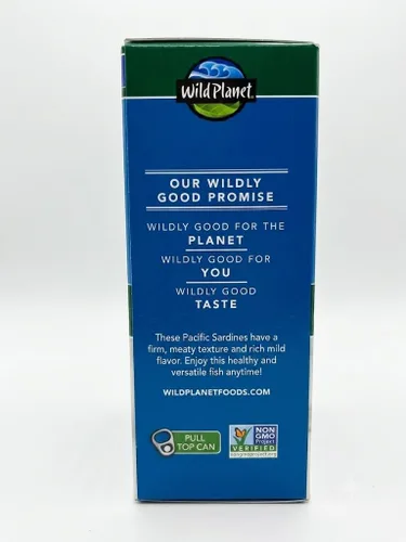 Vista 3 de Wild Planet Wild Pacific Sardinas en aceite de oliva virgen extra, 4.4 onzas (6 unidades)
