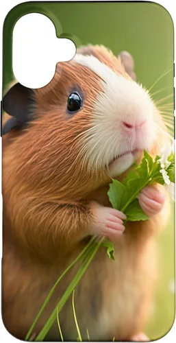 Vista 22 de iPhone 16 Guinea Pig Lover Cute Pet Women Girl Guinea Pig Graphic Case