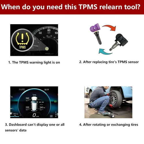 Vista 2 de EL-50449 Herramienta de aprendizaje TPMS de Ford Herramienta de reinicio TPMS para sensor de presión de neumáticos de Ford Lincoln Mercury