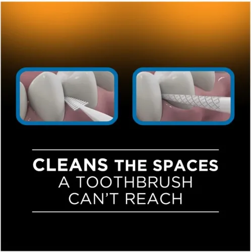 Vista 5 de DenTek Púas de cerdas Deep Clean, 100 unidades (paquete de 2), color blanco, Blanco