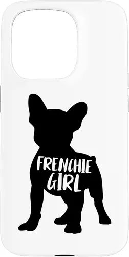 Vista 14 de Funda para iPhone 17 con diseño de bulldog francés con diseño divertido de Frenchie Girl