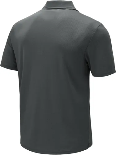 Vista 2 de BGOWATU Camisas polo de manga corta con cuello para hombre, camisas de golf de secado rápido con bolsillo