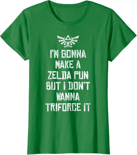 Vista 26 de Nintendo Zelda Funny Triforce It Pun - Camiseta gráfica, Negro, S