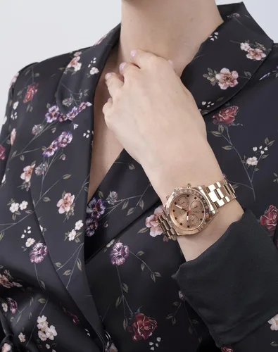 Vista 6 de GUESS US Women's Rose Gold-Tone Multifunction Watch