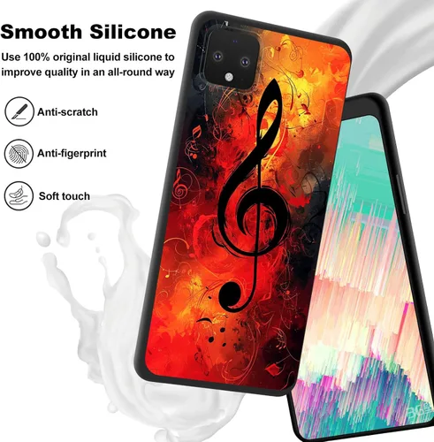 Vista 502 de Funda delgada para Google Pixel 4 XL, funda delgada de silicona de TPU suave a prueba de golpes para Google Pixel 4 XL, astronauta Galaxy