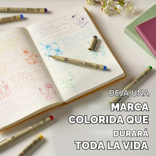 Vista 5 de Sakura Pigma, juego de pluma de tinta Micron en blíster