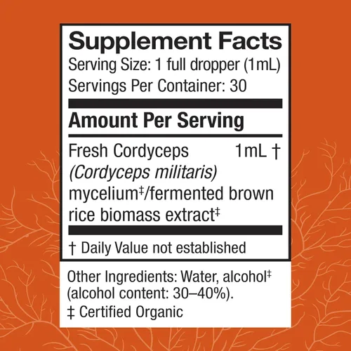 Vista 2 de Host Defense Extracto de Cordyceps - Suplemento de apoyo inmunológico y energético - Suplemento de salud renal con Cordyceps - Apoyo físico