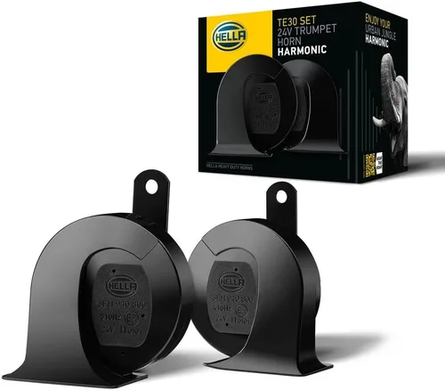 Vista 20 de HELLA 012010971 Kit de Bocina de Trompeta Negra de 12V (Ajuste Universal - Paquete Blíster)
