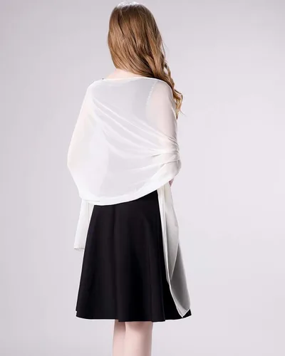 Vista 44 de Chales/mantones de gasa suave para vestidos, accesorios de mujer
