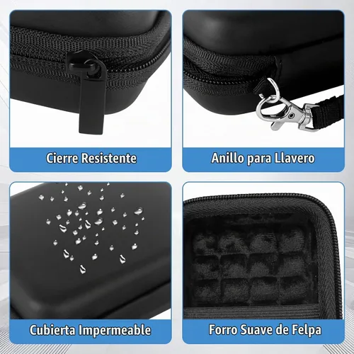 Vista 6 de Estuche para disco duro, estuche de almacenamiento protector portátil