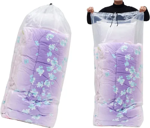 Vista 3 de Bolsas de plástico grandes multiusos con cordón para guardar la bolsa de golf, colchón de picnic bueno para organizar el hogar, juego reutilizable