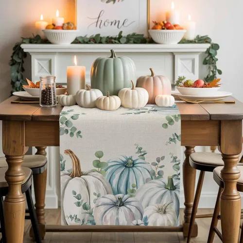 Vista 13 de Juego de 1 mantel individual gris de Navidad, manteles individuales de enanos de invierno y cardenales antideslizantes, manteles individuales