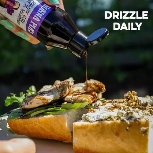 Vista 7 de Nonna Pia's Cabernet Merlot Balsamic Glaze – Vinagre balsámico de Módena certificado IGP – Sabor de cuerpo completo – Perfecto para hamburguesas