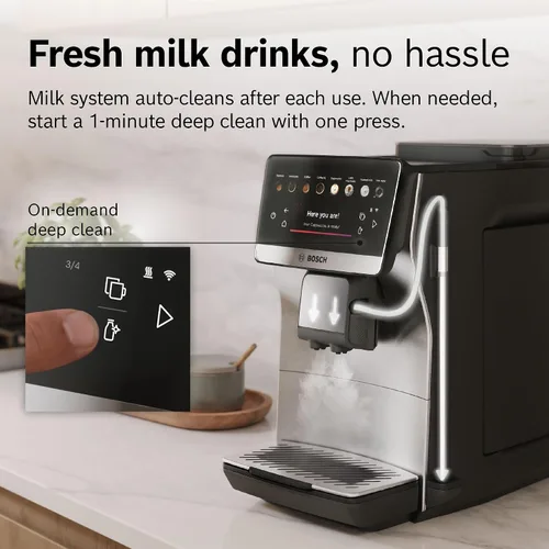 Vista 10 de Bosch Serie 6 Máquina de café y espresso totalmente automática, acero