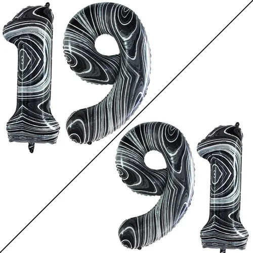 Vista 104 de Goer, conjunto de globos de papel aluminio para decoraciones de cumpleaños, globos de las letras de feliz cumpleaños y de números Oro