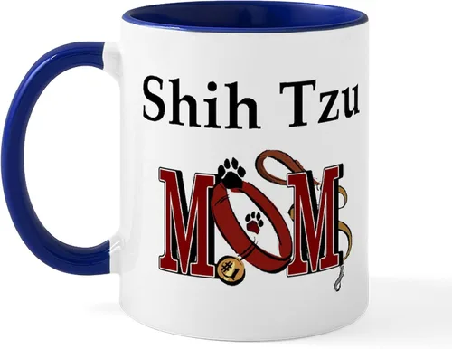 Vista 47 de CafePress Cute Shih Tzu Dog Mugs - Taza de café de cerámica de 11 oz (11.0 fl oz)