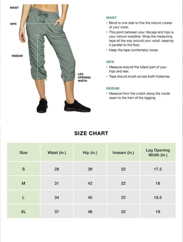 Vista 6 de RBX Active - Pantalón capri de cuerpo ligero y tejido elástico con cordón, moda para la mujer