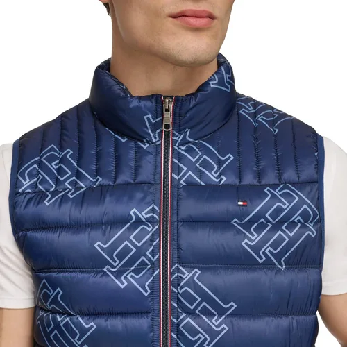 Vista 6 de Tommy Hilfiger - Chaleco acolchado plegable ligero para hombre