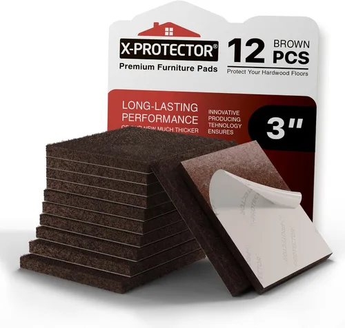 Vista 22 de X-PROTECTOR Almohadillas de Fieltro para Muebles - 32 PCS de 1 1/2" Protectores de Piso para Patas de Sillas y Muebles - ¡Protege Tus Pisos