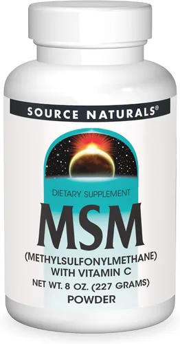 Vista 6 de Source Naturals MSM (Metilsulfonilmetano) con vitamina C - Polvo, 4 onzas