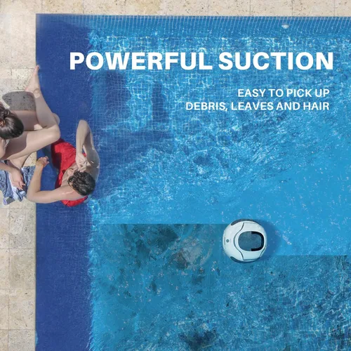 Vista 7 de POOLPURE Limpiador de piscina inalámbrico profesional, estacionamiento de autoservicio