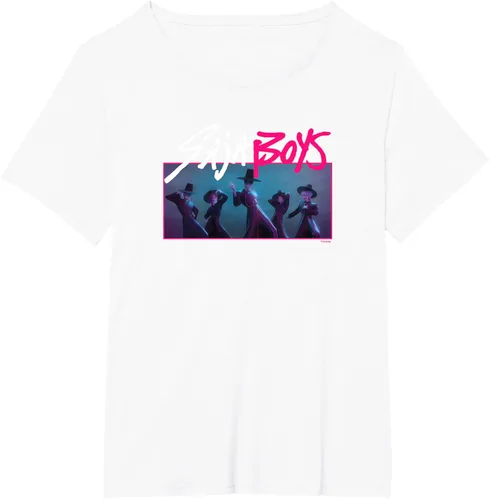 Vista 70 de Camiseta Oficial de KPop Demon Hunters Saja para Niños Negro