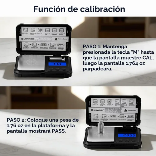 Vista 6 de UNIWEIGH Escala de miligramo 1.76 oz/0.00 oz de alta precisión mg Escala Digital jewelry scale LCD/Tare,6 units,Micro gram scale for