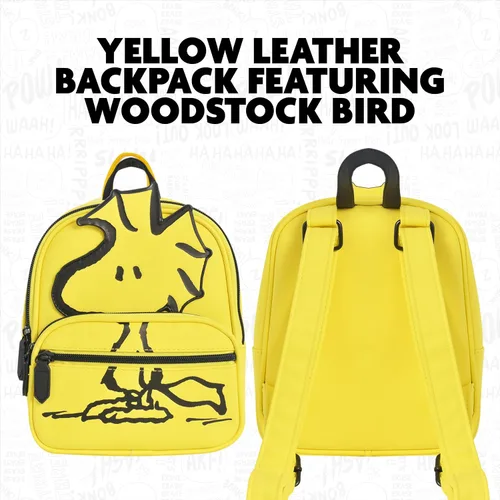 Vista 3 de Mini mochila Peanuts, bolsa de viaje pequeña para hombres y mujeres Woodstock