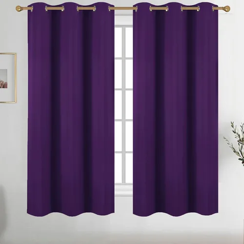 Vista 30 de Diraysid Cortinas opacas beige con ojales para dormitorio, con aislamiento térmico, cortinas de oscurecimiento de habitación, 38 x 54 pulgadas, 2