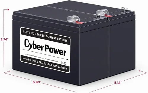 Vista 4 de CyberPower RB1290X2 UPS Replacement Battery Cartridge