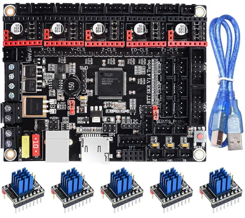 Vista 12 de BIGTREETECH SKR V1.4 Placa de control de 32 bits actualización SKR V1.3 placa base, compatible con TFT35/TFT35 E3/TFT70 pantalla táctil Mini12864