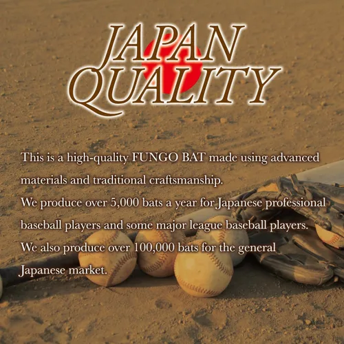 Vista 2 de fungo - Bates de béisbol y sóftbol para entrenador de 34 pulgadas, 35 pulgadas, 36 pulgadas, Spark Ho, bate de béisbol de madera [fabricado en Japón]